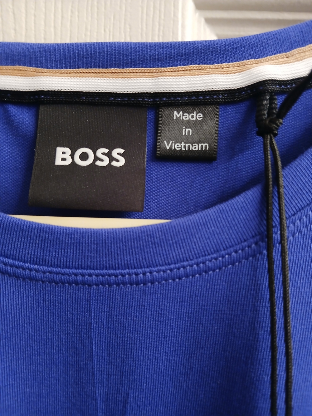 Boss Men’s Royal Blue Short Sleeve Logo Tee - Picture 3 of 4